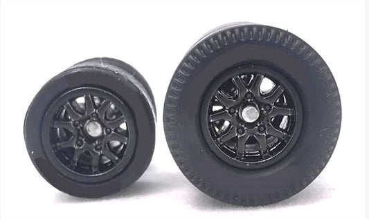 Dragster tire Thunder black,  Black/Rear Flat DISTRIBUIDORES
