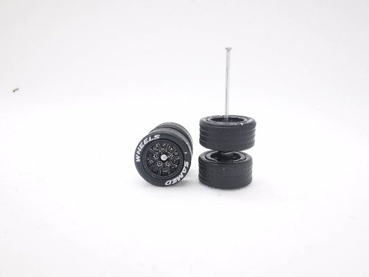 THUNDER 10 mm black ring, black tire with lettering DISTRIBUIDORES