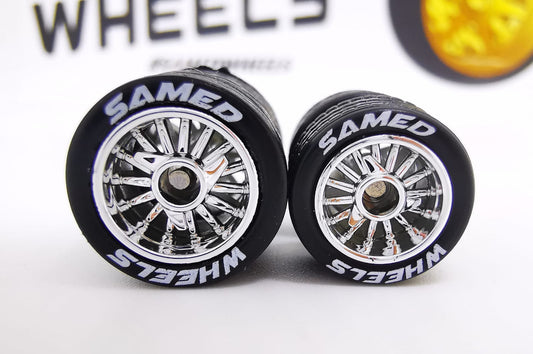 Lowrider 1012mm chrome ring, black tire with lettering DISTRIBUIDORES