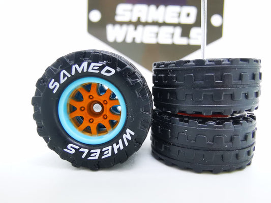 JAGUAR WARRIOR XL Thunder 12mm orange blue ring, Black tire with white lettering DISTRIBUIDORES