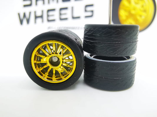 Lowrider 12mm Gold ring, black tire DISTRIBUIDORES
