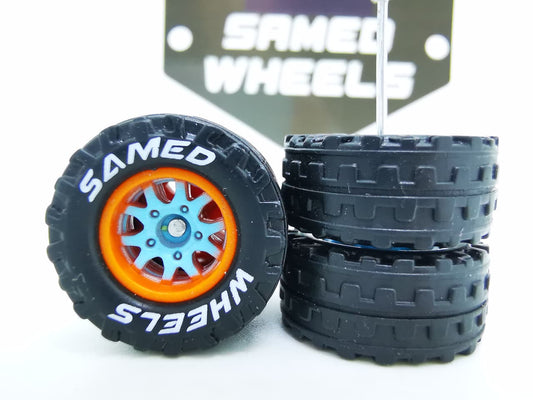 JAGUAR WARRIOR XL Thunder 12mm blue orange ring, Black tire with white lettering DISTRIBUIDORES