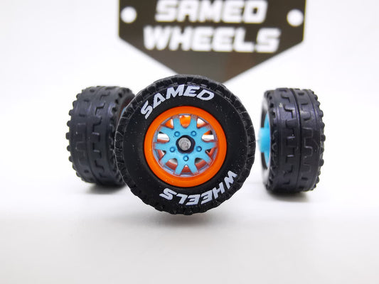 JAGUAR WARRIOR Thunder 10mm blue orange ring, Black tire with white lettering DISTRIBUIDORES