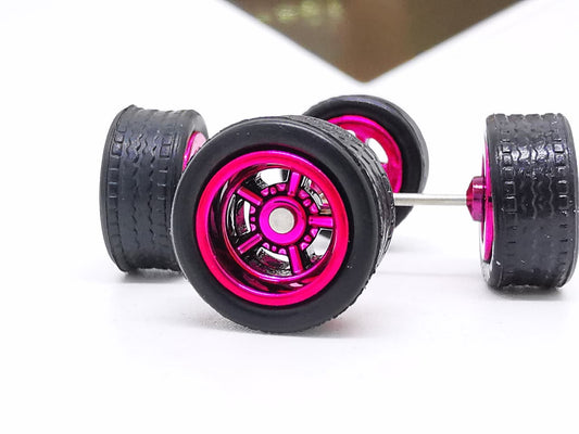 American 10 mm black tire Mexican Pink ring DISTRIBUIDORES