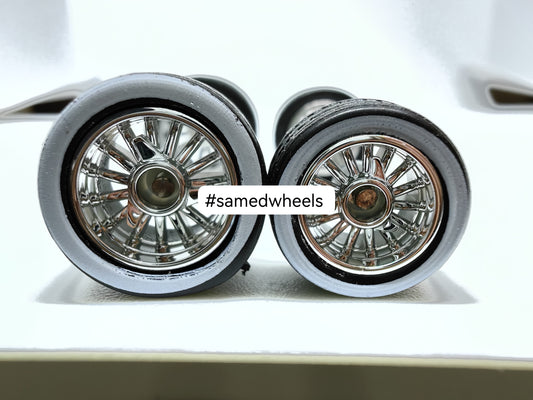 Lowrider 1012 mm Chrome ring, black tire white wall DISTRIBUIDORES