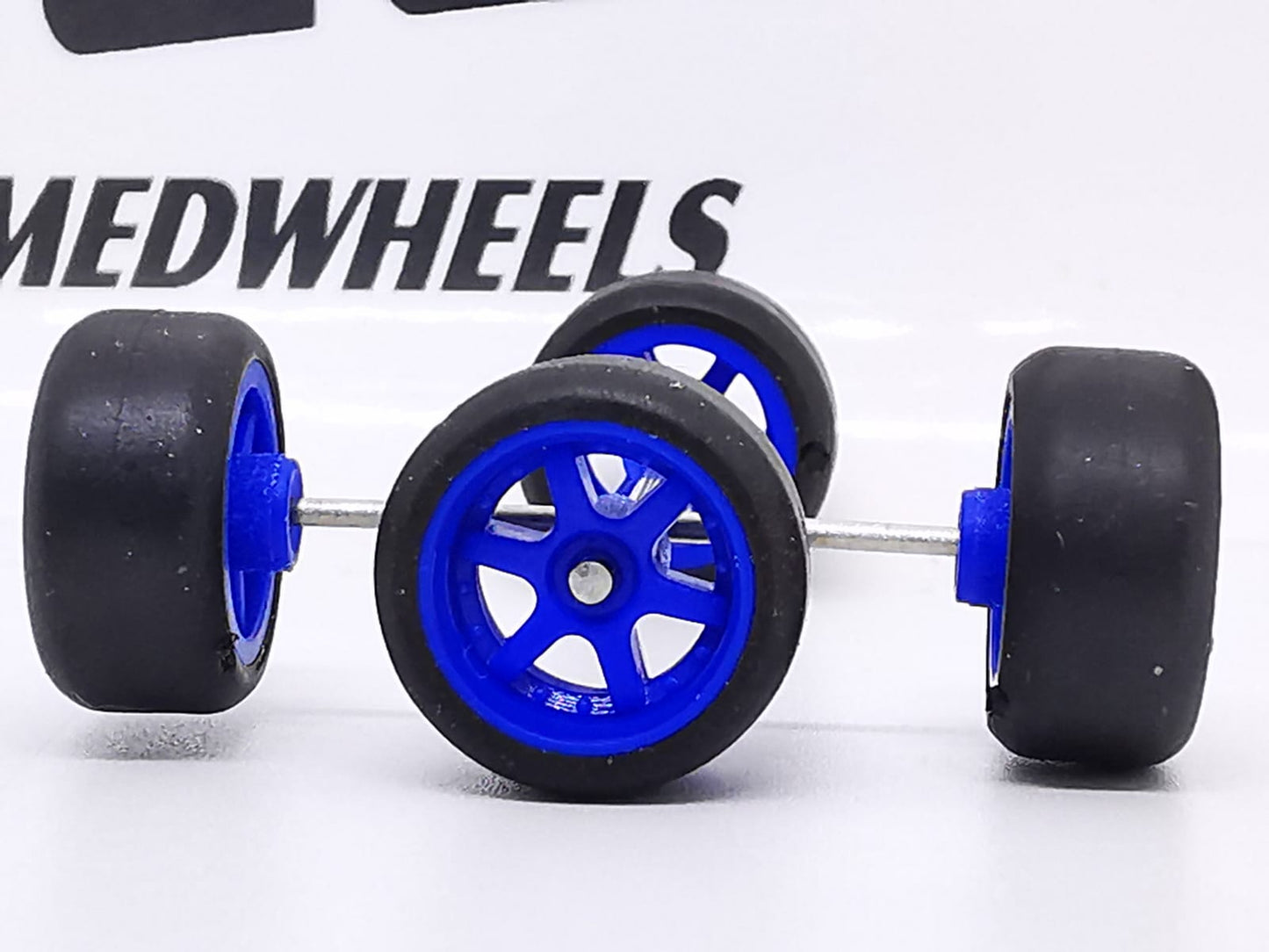 6 spoke jdm 11mm blue berry, black tire not removable