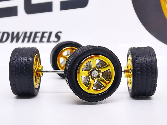 5 spoke/Muscle 10MM Smoke gold, black tire DISTRIBUIDORES