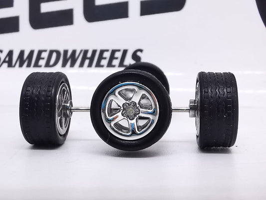 5 spoke/Muscle 10MM Chrome, black tire DISTRIBUIDORES