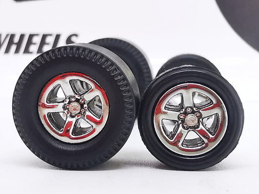 Dragster tire Muscle Dark platinum, Black/Rear Flat DISTRIBUIDORES