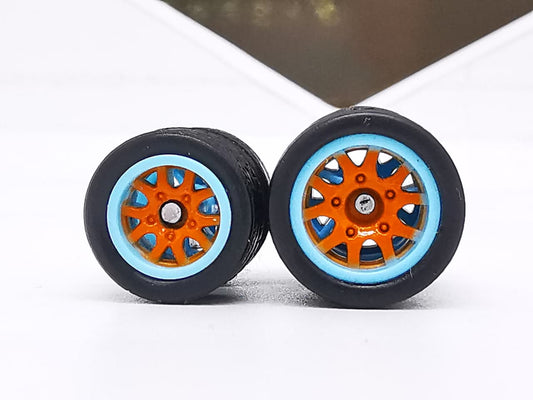Thunder 1012 mm orange blue ring, Black tire DISTRIBUIDORES