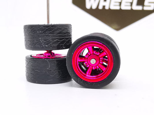 American 12 mm black tire Mexican Pink ring DISTRIBUIDORES
