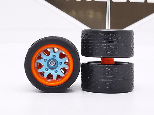 Thunder 12 mm blue orange ring, Black tire DISTRIBUIDORES