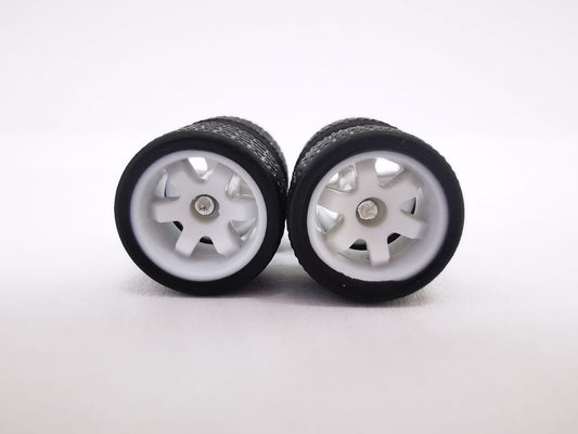 k-wheel 11mm white, black tire not removable
