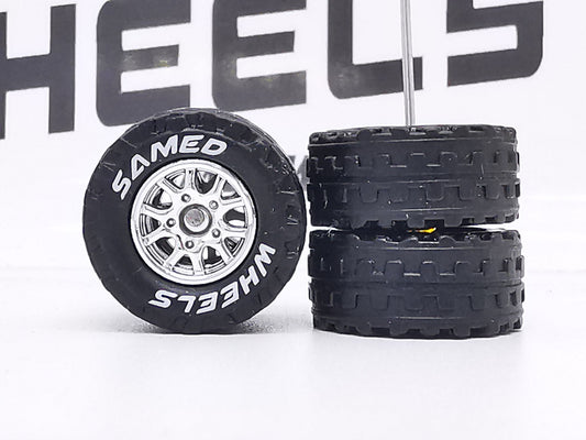 JAGUAR WARRIOR AT 12 MM thunder chrome ring, black tire XL with white lettering DISTRIBUIDORES