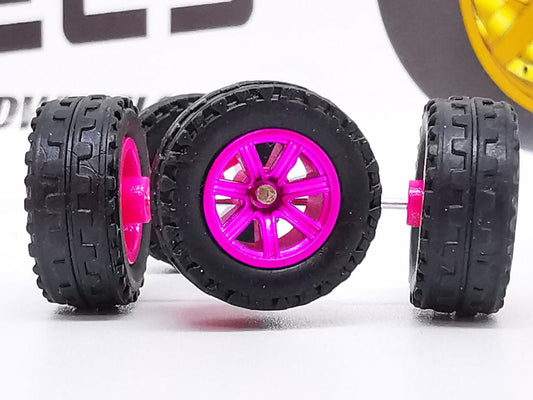 JAGUAR WARRIOR AT 7 spoke 11mm mexican pink black tire not removable