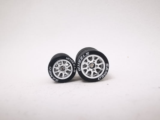 THUNDER 1012 mm chrome ring, black tire with lettering