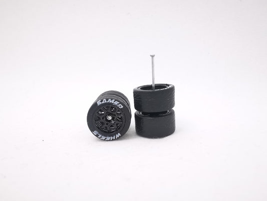 THUNDER 12 mm black ring, black tire with lettering
