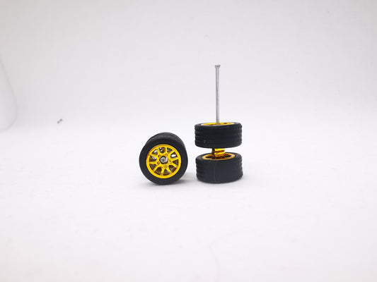 THUNDER 10 mm gold ring, black tire