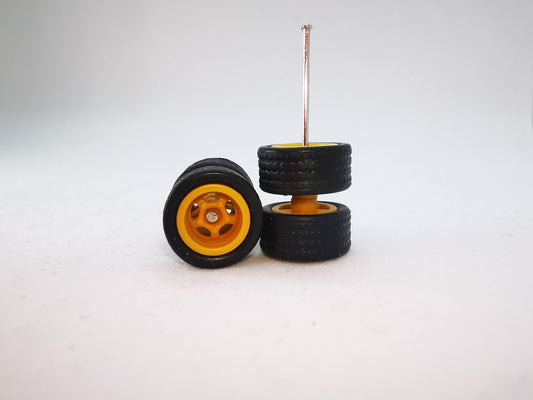 5 bolt 10mm black tire Brown rim