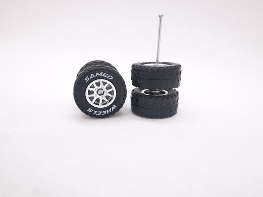 JAGUAR WARRIOR AT 10 MM thunder chrome ring, black tire with lettering