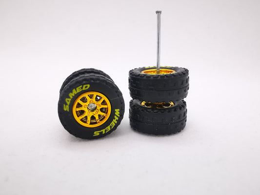 JAGUAR WARRIOR AT 10 MM thunder gold ring, black tire with yellow lettering