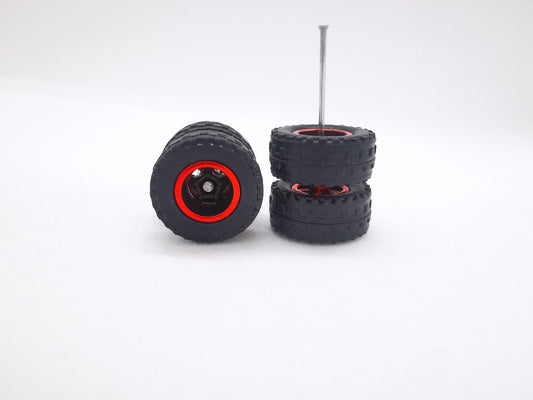 JAGUAR WARRIOR AT 10 MM 5 bolt black red ring, black tire