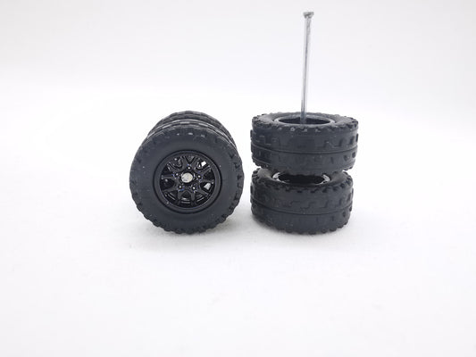 JAGUAR WARRIOR AT 10 MM thunder black ring, black tire
