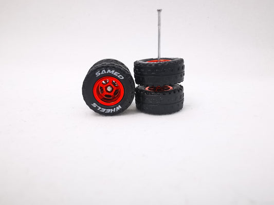 JAGUAR WARRIOR AT 10 MM 5 bolt metallic red, black tire with lettering